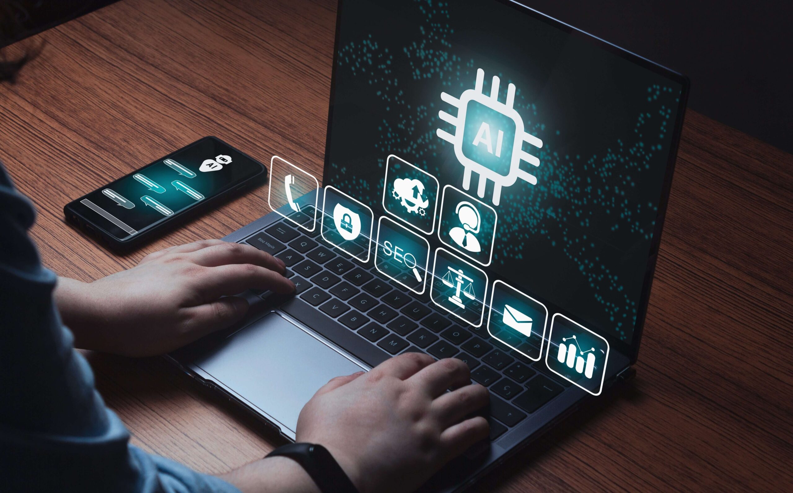 AI chat solutions overview by Sidekick Creative Company showcasing customer engagement and tailored services.